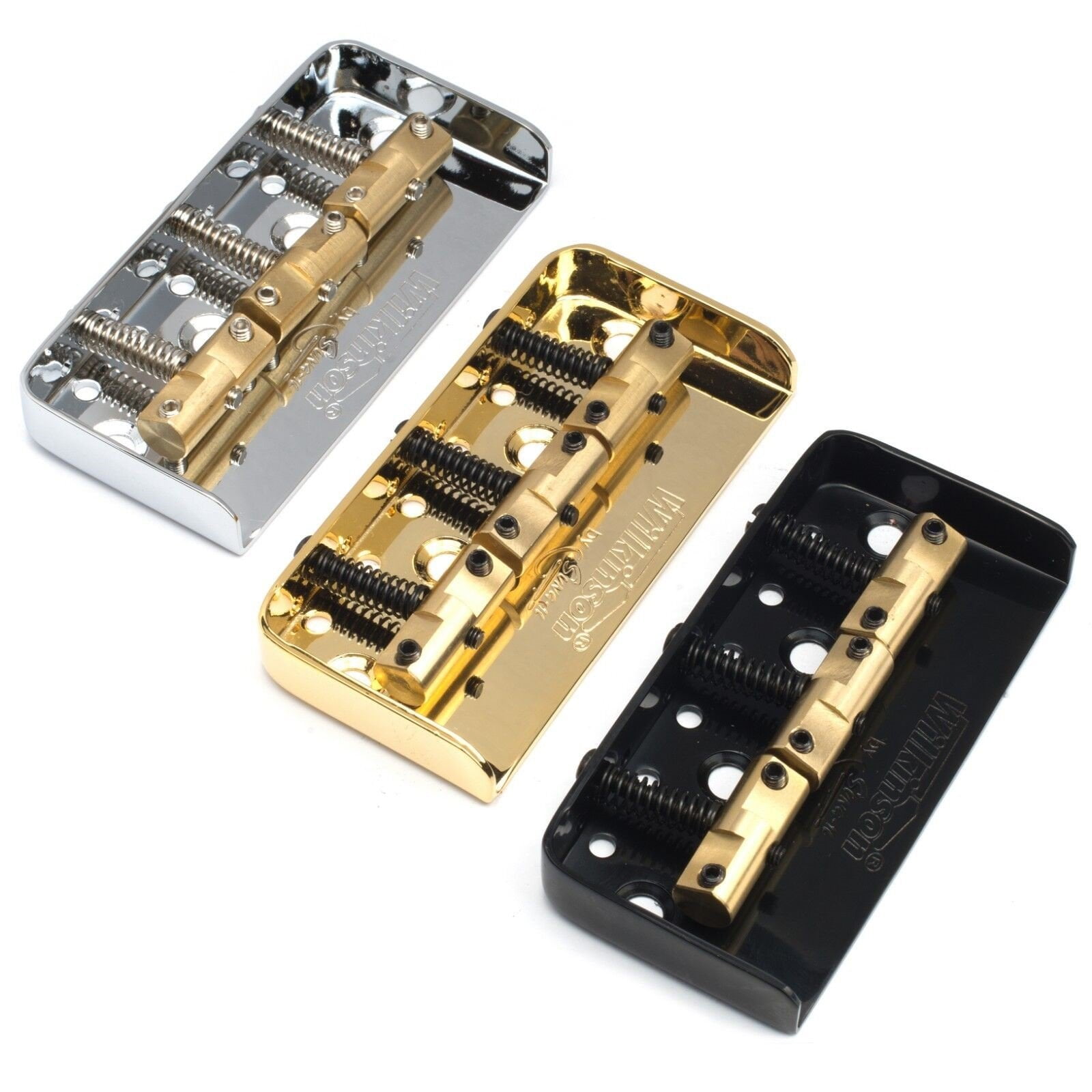 Guitar Parts WILKINSON Ashtray Bridge WTB Telecaster Brass Saddle Chrome Short