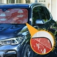 thumbnail image 3 of Yayeee Car Windshield Sun Shade Universal Fit Front Visor Protector, Red Snowman, 3 of 8