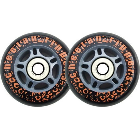 BLACK CHEETAH Wheels for RIPSTICK ripstik wave board ABEC 9, 76mm Black By Cheetah
