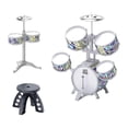 thumbnail image 1 of Kit de tambor de jazz para niños, juguete educativo temprano con taburete, instrumentos musicales de percusión para regalo navideño, fácil de , Style Estilo B, 1 of 8