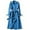 Blue, variant on UJNDER Women Overcoat Solid Slim Fit Coat Jacket Long Outerwear Windbreaker Trench British Style Over Knee Trench Coat Women Khaki XL