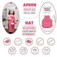 thumbnail image 4 of 11pcs Children‘s Cooking Set  Pretend Play Gift Toy Chef Set Children‘s Aprons Rose Red, 4 of 7
