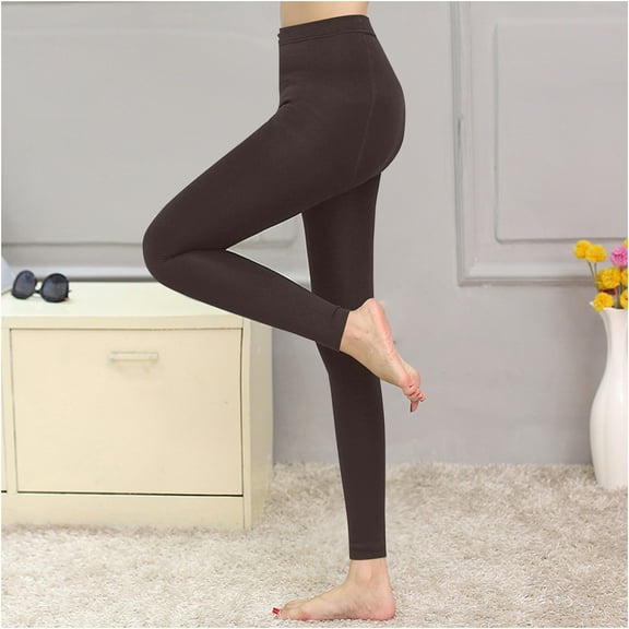 Fleece Lined Leggings Women,Thermal Leggings For Women,Winter Warm Stretchy Yoga Workout Trousers Pants