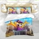 thumbnail image 5 of Don Gato Conjunto de sábanas temático, trío de piezas, cómodo y amigable con la piel, diseño único, regalo de decoración para el hogar para familiares, amigos y fans, 90 cm * 190 cm, 5 of 6