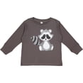 thumbnail image 3 of Inktastic Cute Woodland Animal Raccoon Boys or Girls Long Sleeve Toddler T-Shirt, 3 of 5