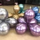 thumbnail image 2 of 50 piezas de 10 pulgadas de látex espesar globos de colores metálicos suministros de adornos para fiestas (plata), 2 of 6