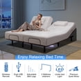 thumbnail image 5 of Full Adjustable Bed Base Massage with 12" Memory Foam Firm Mattress , Electric Bed Frame Dual Head & Foot Lift, Wireless Remote, Zero Gravity, Anti-Snore, LED Light, USB Ports, 5 of 6
