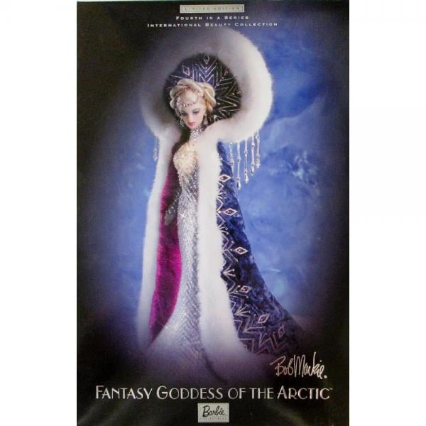 2001 Barbie Collectibles - Bob Mackie International Beauty Collection -  Fantasy Goddess of Arctic Barbie