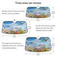 thumbnail image 5 of Universal Fit Accordion Auto Sunshade Windshield Sunshade 57'' x 31.5'' Colorful Wildflowers Butterflies, 5 of 8