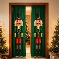 thumbnail image 5 of Vjnyvs Polyester Green Christmas Nutcracker Soldier Door Banner 2-Pack Holiday Front Porch Hanging Decor, 5 of 7