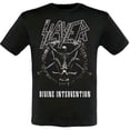 thumbnail image 1 of Slayer - Camiseta Intervention 2014 Dates Estampado en Espalda para Adultos Unisex (Negro), 1 of 2