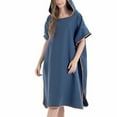 thumbnail image 1 of Quick-Drying Surf Poncho, Microfiber Bath Robe with Hood for Easy Changing and Travel, Lightweight and Warm for Surfers Swimmers Divers, 1 of 6