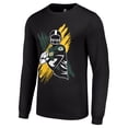 thumbnail image 2 of Men's Starter Black Green Bay Packers Player X Logo Graphic Long Sleeve T-Shirt, 2 of 3