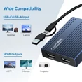 thumbnail image 4 of ACASIS USB C Docking Station, Dual 4K HDMI DisplayLink Dock for Laptop, MacBook Air/Pro M1/M2/M3/M4, 100W PD, Fast Data Transfer USB Hub, 4 of 10