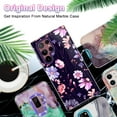 thumbnail image 7 of CASEFIV for Samsung S20 Ultra Case,Heavy Duty Shockproof Hybrid Hard PC Protection Cover for Women Girls,Marble/Deep Purple, 7 of 7