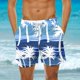 thumbnail image 1 of Pantalones cortos de playa holgados de verano para hombre, con bolsillos, para nadar., 1 of 6