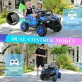 thumbnail image 6 of Funcid 24 Volt Ride on Toys, 2-Seater Ride on Cars with Remote Control, 400W Electric Car, Ride on UTV w/ Bluetooth, MP3, Seat Belts, Volume Adjustment, Suspension, Blue, 6 of 7