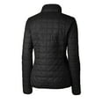 thumbnail image 3 of Women's Cutter & Buck  Black Cleveland Browns Rainier PrimaLoft- Eco Insulated Full-Zip Puffer Jacket, 3 of 3