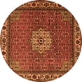 thumbnail image 1 of Ahgly Company Indoor Round Persian Orange Traditional Area Rugs, 4' Round, 1 of 1