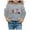 Grey, variant on WOYY Toddler Girls Round Neck Sweatshirt Letter Print Casual Pullover Top, Sizes 3-4T