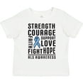 thumbnail image 3 of Inktastic ALS Awareness Strength Courage Support Boys or Girls Toddler T-Shirt, 3 of 5