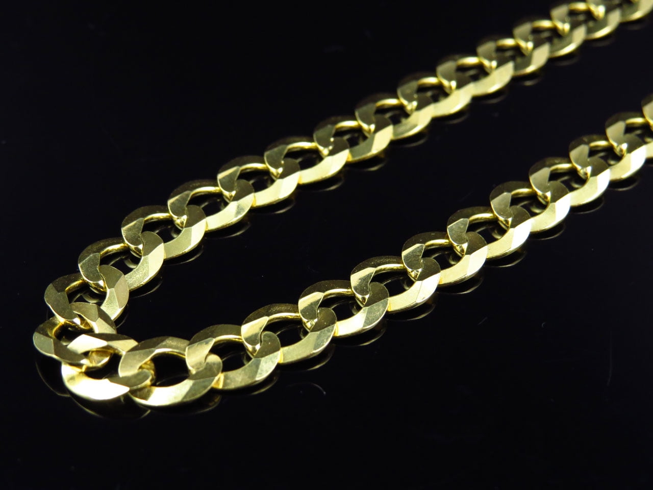 Cuban Curb Link Chain Necklace 18 