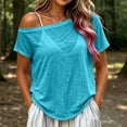 thumbnail image 2 of Ashirexll Womens Casual Tops Slouch Shoulder Lightweight Mesh T-Shirt for Spring and Summer Casual Wear, 2 of 7
