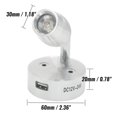 thumbnail image 4 of Lámpara de noche de pared para barco de 12 V CC, 230 lm, luz interior de remolque USB (plata cálida), 4 of 4