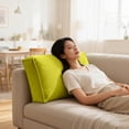 thumbnail image 4 of zhangmingg Velvet Reading Lumbar for Sofa and Daybed Back Support with Removable Cover, 4 of 6
