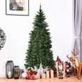 thumbnail image 3 of Topbuy 6ft Prelit Half Christmas Tree Artificial PVC Material Metal Stand w/ LED Lights, 3 of 7