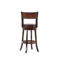 thumbnail image 5 of Bowery Hill 30" Contemporary Wood Swivel Bar Stool in Brandy Brown, 5 of 10