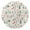 White-292, variant on Outdoor Waterproof Tablecloth with Umbrella Hole and Zipper,Botanical Leaves Floral Round Reusable Durable Decor Table Cover for Party Picnic Patio 60×60 Inch