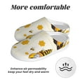 thumbnail image 6 of Kdxio Beekeeper Gnome Holding A Glass Women's Men's Slippers Plush Slip-On House Slipper for Winter Indoor Soft Cushion Non-slip Fluffy Slides Slippers-13, 6 of 7