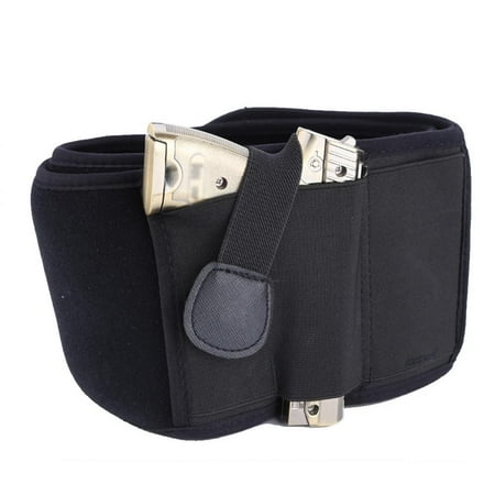 Belly Band Target LAFGUR Black Waterproof Neoprene Right Draw Concealed Carry Belly Band Gun Holster (#2) , Belly Band Holster, Concealed Holster ()