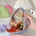 thumbnail image 3 of Bolsos preciosos del maquillaje para el poliéster grande de la pana del organizador del bolso del maquillaje y el nilón de imitación, 3 of 5