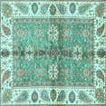 thumbnail image 1 of Ahgly Company Indoor Square Oriental Light Blue Traditional Area Rugs, 8' Square, 1 of 4