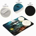 thumbnail image 4 of FREEAMG Happy Halloween Bat Owl Moon Pumpkin Dish Drying Mat for Kitchen Counter 16 x 18 Inch, Microfiber Multi-Purpose Counter Rack Sink Drainer Pad, 4 of 7