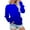 Blue##1, variant on Jsaierl Women's Sweatshirts Funny Solid Color Sweatshirts Crewneck Holiday Sweater Tops 2024 Long Sleeve Shirts Winter Saving