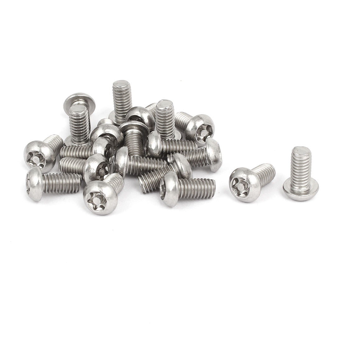 M6x12mm 304 Stainless Steel Button Head Torx Security Tamper Proof