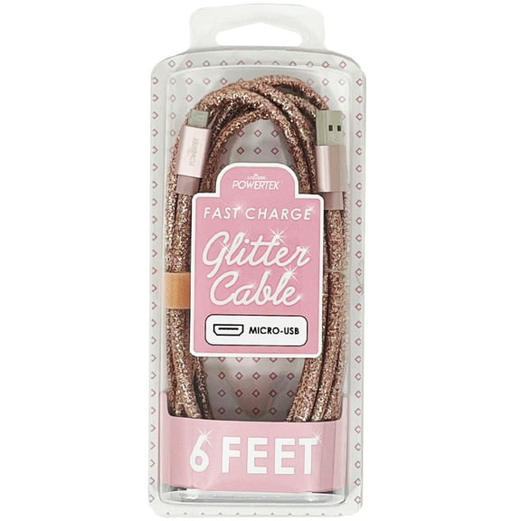 Liquipel Powertek Glitter Micro USB Cable