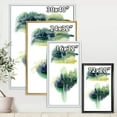 thumbnail image 4 of Designart 'Golden Green Abstract Clouds IV' Modern Framed Canvas Wall Art Print, 4 of 5