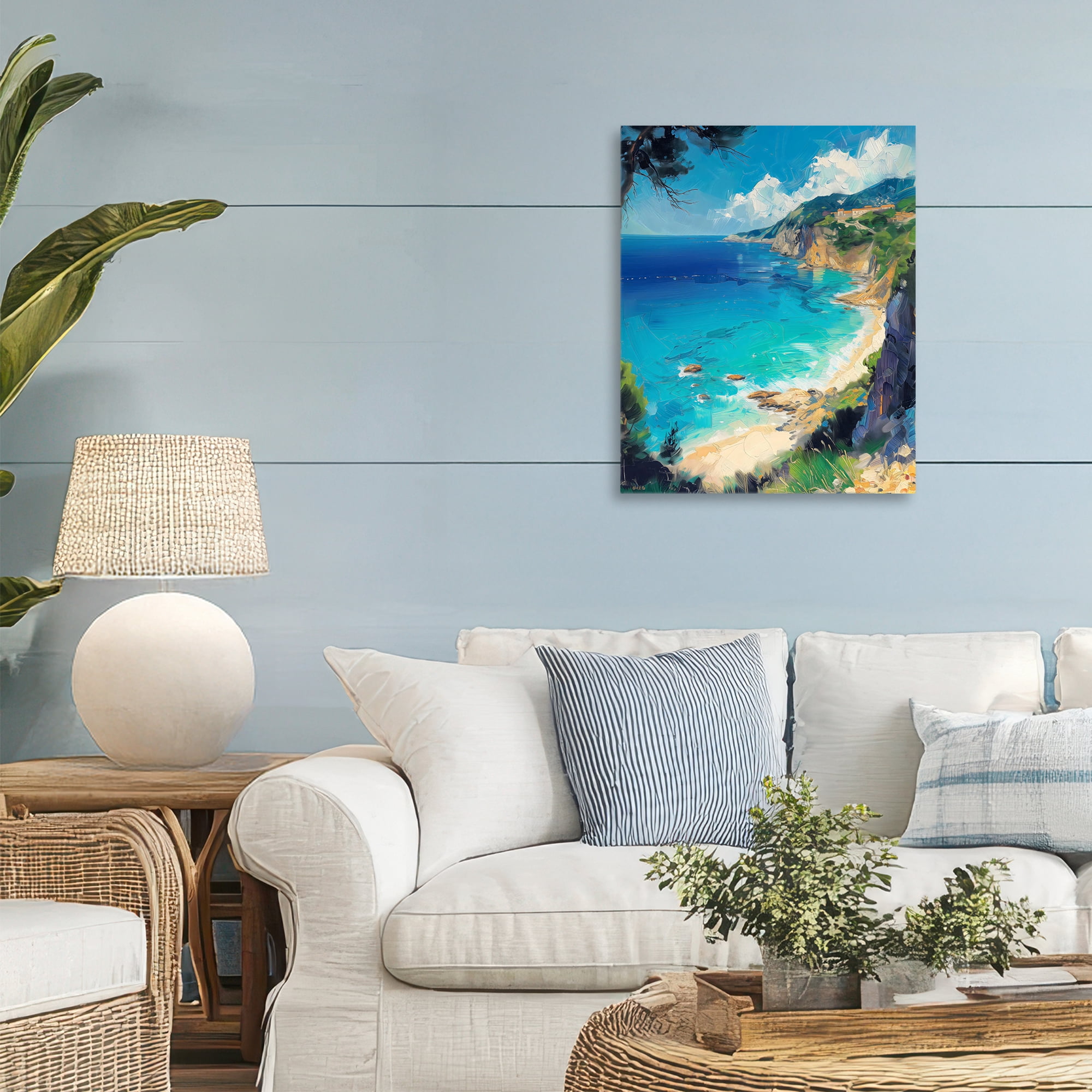 Stupell Industries View of Ocean Retreat Canvas Wall Art, design by Creative Studio