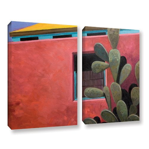 ArtWall Adobe Color by Rick Kersten 2 Piece Painting Print on Wrapped Canvas Set