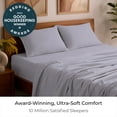thumbnail image 2 of Mellanni 4-Piece Iconic Full Bedsheet Set - Microfiber, 16" Deep Pocket, Cooling, Wrinkle, Fade, Stain Resistant, Lavender, 2 of 7