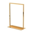thumbnail image 1 of HILABEE Poster Board Stand Display Advertising Card Holder Desktop Sign Stand Holder A4 Gold, 1 of 9