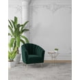 thumbnail image 2 of Manhattan Comfort Rosemont Chaise d'Appoint en Velours Vert et Or, 2 of 3
