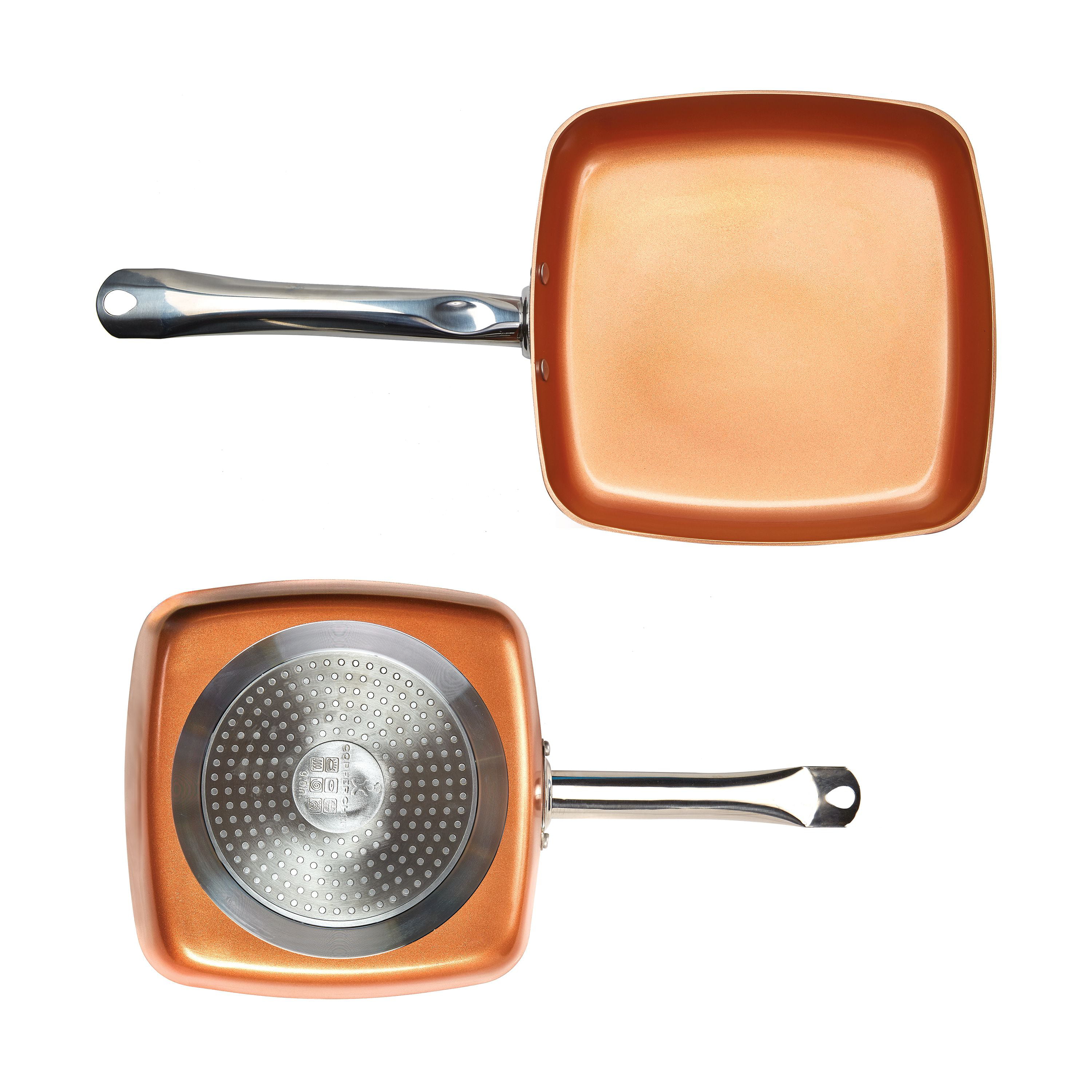Square Copper Pan Pro All in 1 Pan For Stove Top & Oven - Mail Order B -  SharpPrices
