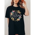 thumbnail image 2 of Floral Happy Mother’s Shirt Funny Mom Life Tee Mother’s Gift Cute Mama T-Shirt for Women Black White 100% Heavy Cotton Casual Comfort Wear S-XL, 2 of 8