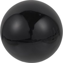 TABLZONE Colored Mirror Ball Stainless Steel Reflective Garden Ornament Black