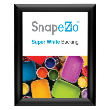 Quick Frame - Black Snap Frame 8.5x11 Inches, 1 Aluminum Profile, Front Loading Quick Poster Change, Wall Mounted, Certificate Frame